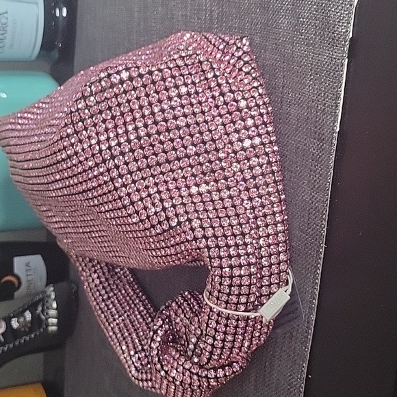 Pink Blingy Shoulder Bag with Soft Slouchy Design - Picture 7 of 11